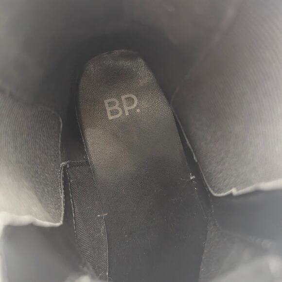 BP Kora Lug Chelsea Boots Slip-On Round Toe Women's Black Size US6.5M EU37 - Picture 7 of 10